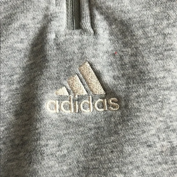 Adidas Women's Essentials Gray Quarter Zip - Picture 3 of 4